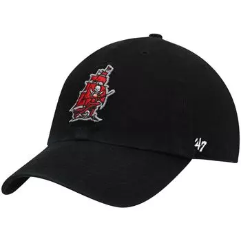 Мужская черная регулируемая кепка Tampa Bay Buccaneers '47 Clean Up