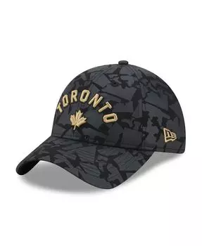 Мужская черная регулируемая кепка Toronto Raptors 2022/23 City Edition Official 9TWENTY New Era
