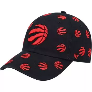 Мужская черная регулируемая кепка Toronto Raptors '47 с конфетти и очисткой