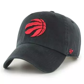 Мужская черная регулируемая кепка Toronto Raptors '47 с альтернативным логотипом Team Clean Up