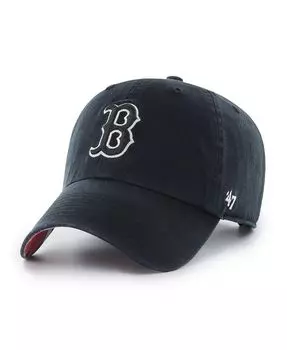 Мужская черная регулируемая шапка Boston Red Sox Dark Tropic Clean Up '47 Brand
