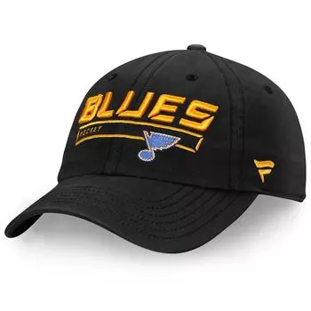 Мужская черная регулируемая шапка Fanatics St. Louis Blues Team Authentic Pro Rinkside Fundamental