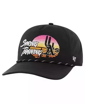 Мужская черная регулируемая шапка Oakland Athletics Spring Training для серфинга '47 Brand, черный