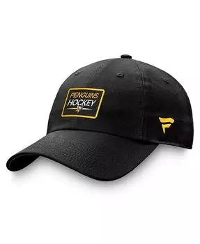 Мужская черная регулируемая шапка Pittsburgh Penguins Authentic Pro Prime Fanatics, черный