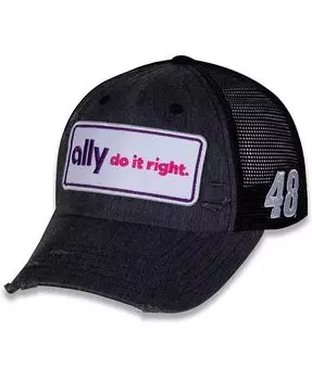 Мужская черная регулируемая шляпа Alex Bowman в стиле ретро с нашивкой Snapback Hendrick Motorsports Team Collection, черный
