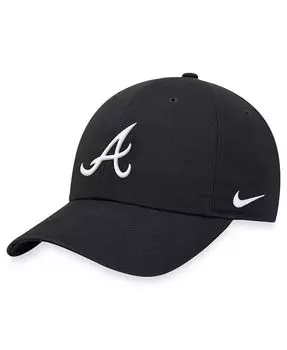 Мужская черная регулируемая шляпа Atlanta Braves Club Nike, черный