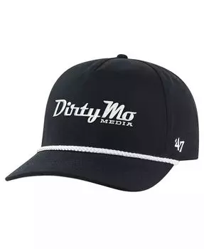 Мужская черная регулируемая шляпа Dirty Mo Media Rope Hitch '47 Brand, черный