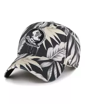 Мужская черная регулируемая шляпа Florida State Seminoles Tropicalia Clean Up '47 Brand, черный