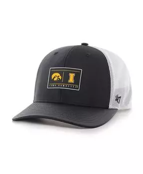 Мужская черная регулируемая шляпа Iowa Hawkeyes Bonita Brrr Hitch '47 Brand