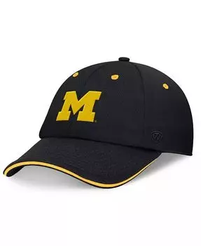 Мужская черная регулируемая шляпа Michigan Wolverines Release Top Of The World, черный