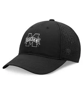 Мужская черная регулируемая шляпа Mississippi State Bulldogs Liquesce Trucker Top Of The World, черный