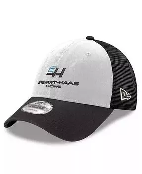 Мужская черная регулируемая шляпа Stewart-Haas Racing 9FORTY A-Frame Foam Trucker New Era, мультиколор
