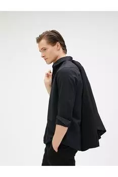 Мужская черная рубашка Koton, черный