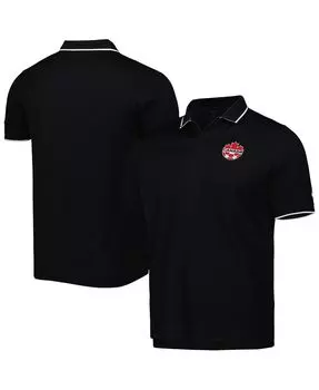 Мужская черная рубашка поло canada soccer collegiate Nike, черный