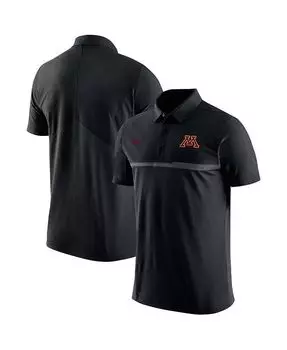 Мужская черная рубашка-поло Minnesota Golden Gophers Coaches Performance Nike, черный