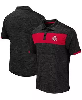 Мужская черная рубашка поло ohio state buckeyes nelson polo Colosseum, черный