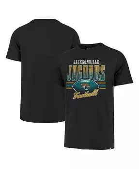 Мужская черная рваная футболка Jacksonville Jaguars Last Call Franklin '47 Brand, черный