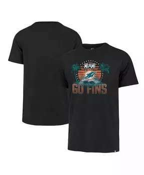 Мужская черная рваная футболка Miami Dolphins Regional Franklin '47 Brand, черный