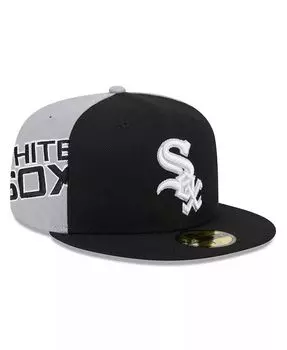 Мужская черная/серая кепка Chicago White Sox Gameday Sideswipe 59Fifty New Era, черный