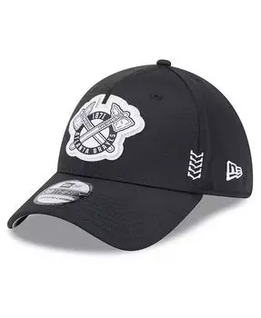 Мужская черная шляпа Atlanta Braves 2024 Clubhouse 39THIRTY Flex Fit New Era, черный