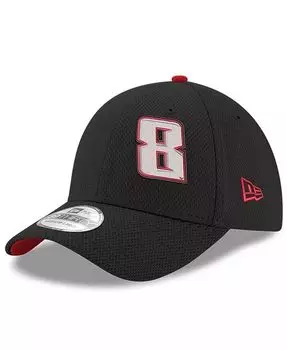 Мужская черная шляпа Kyle Busch 39THIRTY Panel Flex Fit New Era, черный