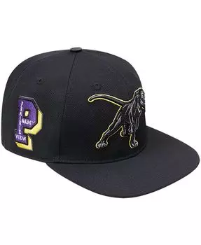 Мужская черная шляпа Prairie View A&M Panthers Arch Over Logo Hat Evergreen Snapback Pro Standard