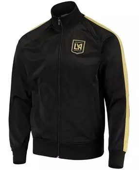 Мужская черная спортивная куртка lafc raglan с молнией во всю длину Mitchell &amp; Ness, черный
