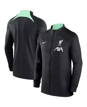 Мужская черная спортивная куртка Liverpool 2023/24 Strike Performance с молнией во всю длину Nike, черный