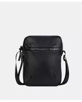 Мужская черная сумка через плечо на молнии Bugatti, черный