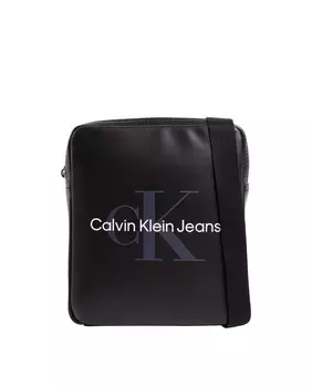 Мужская черная сумка через плечо с логотипом CKJ Calvin Klein Jeans, черный