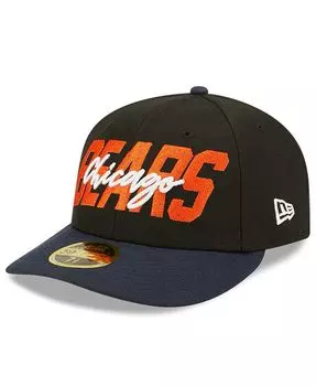 Мужская черная, темно-синяя кепка с низким профилем Chicago Bears NFL Draft 2022 59Fifty New Era