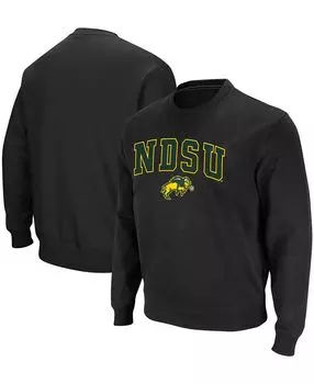 Мужская черная толстовка из твила с логотипом ndsu bison arch logo tackle Colosseum, черный