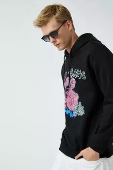 Мужская черная толстовка Koton, черный