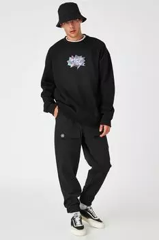 Мужская черная толстовка Koton, черный