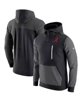 Мужская черная толстовка с капюшоном alabama crimson tide av-15 2.0 pullover Nike, черный