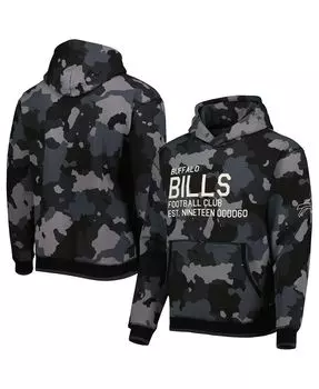 Мужская черная толстовка с капюшоном buffalo bills camo pullover The Wild Collective, черный