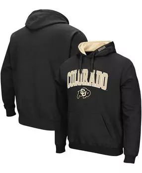 Мужская черная толстовка с капюшоном colorado buffaloes arch logo 3.0 pullover Colosseum, черный