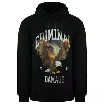 Мужская черная толстовка с капюшоном Crimeal Damage Eagle Criminal Damage, черный