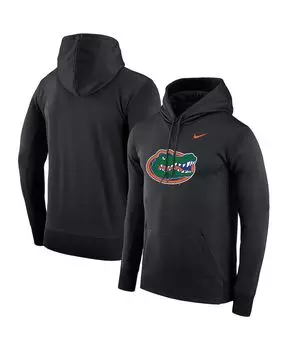 Мужская черная толстовка с капюшоном florida gators performance pullover Nike, черный