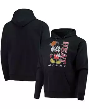 Мужская черная толстовка с капюшоном miami heat mickey baller pullover Junk Food, черный