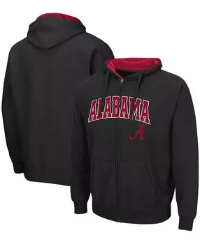 Мужская черная толстовка с капюшоном на молнии alabama crimson tide arch logo 3.0 Colosseum, черный