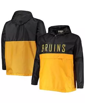 Мужская черная толстовка с капюшоном на молнии boston bruins big and tall anorak с молнией до половины Profile, черный
