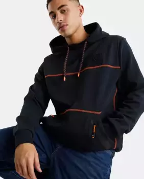 Мужская черная толстовка с капюшоном Nautica, черный