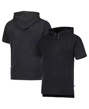 Мужская черная толстовка с капюшоном new york knicks в тон с коротким рукавом Mitchell &amp; Ness, черный