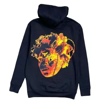 Мужская черная толстовка с капюшоном Nightmare из колючей проволоки L.O.V.E, черный