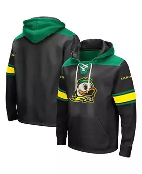 Мужская черная толстовка с капюшоном oregon ducks 2.0 на шнуровке и логотипом Colosseum, черный