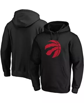 Мужская черная толстовка с капюшоном с логотипом toronto raptors primary team Fanatics, черный