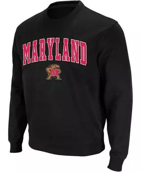 Мужская черная толстовка с круглым вырезом с логотипом maryland terrapins arch logo Colosseum, черный