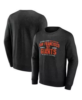 Мужская черная толстовка san francisco giants classic move с фирменным меланжевым принтом Fanatics, мульти