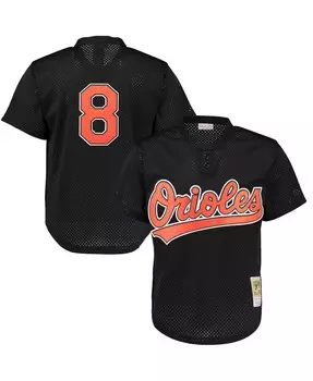 Мужская черная тренировочная майка Cal Ripken Jr. Baltimore Orioles Cooperstown Mesh Mitchell & Ness